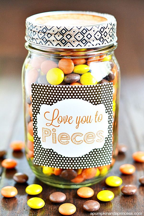 Love You To Pieces Sweet Jar