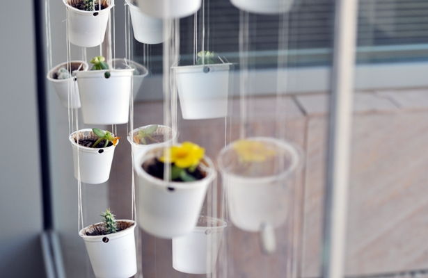 Hanging K-cup Planters