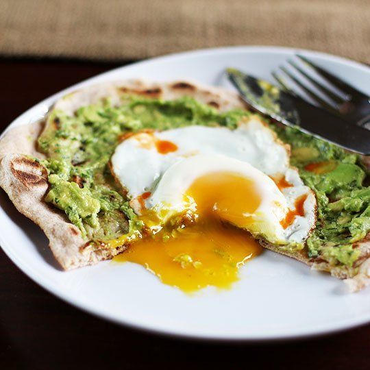 Avocado and Egg Breakfast Pizza