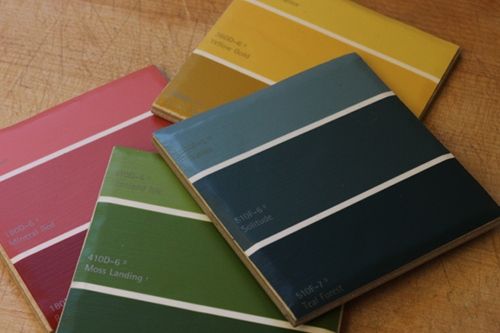 Paint Chip Sample Coasters