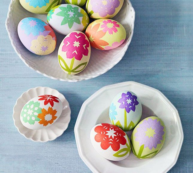 Gorgeous Decoupage Easter Eggs