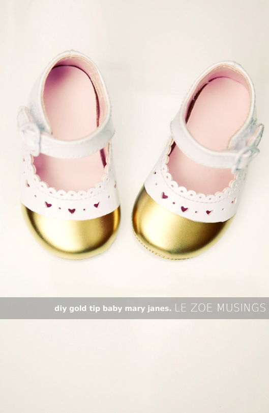 Gold Tip Baby Mary Janes