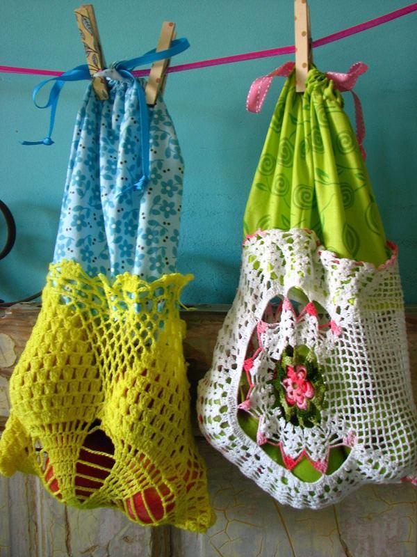 Doily Tote Bags