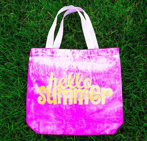 Grunge-effect Tie-dye Summer Bag