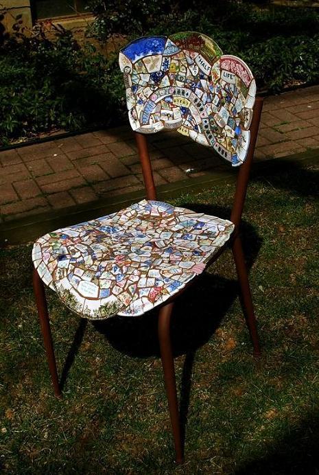 Broken China Mosaic Chair