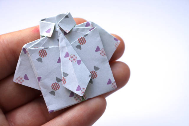 Paper Origami Shirt