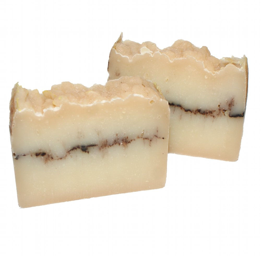 Handmade Soaps with an Exfoliating Strip
