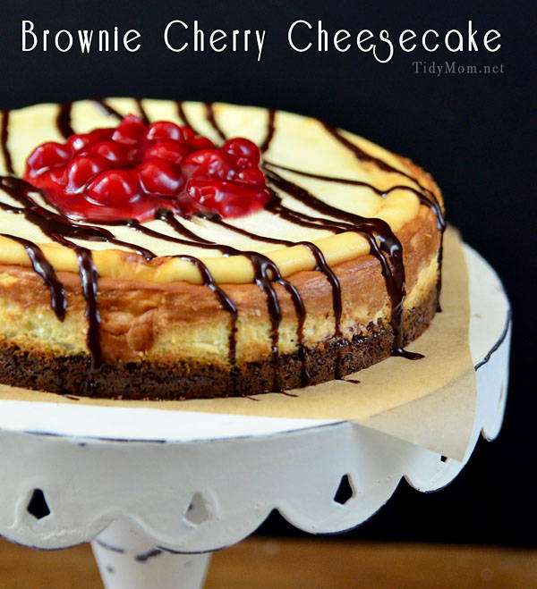 Brownie Cherry Cheesecake
