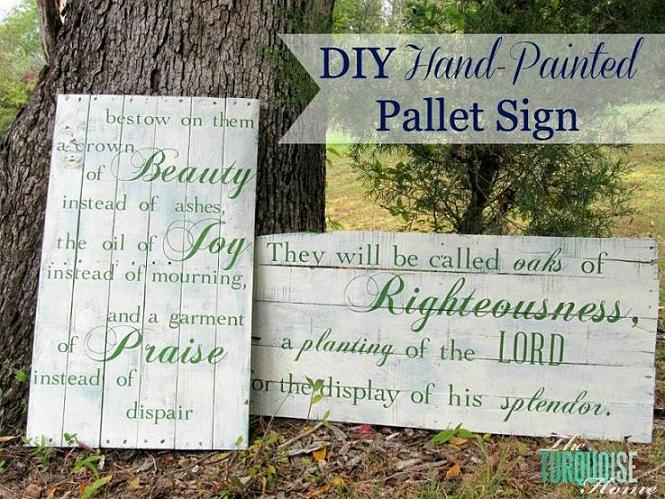 Hand Painted Pallet Signs