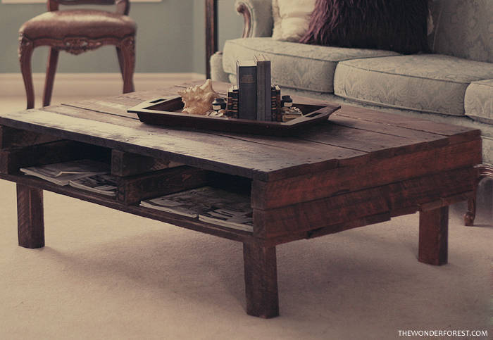 Rustic Pallet Coffee Table