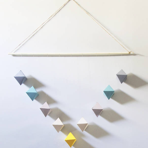 Geometric Paper Wall Hanging
