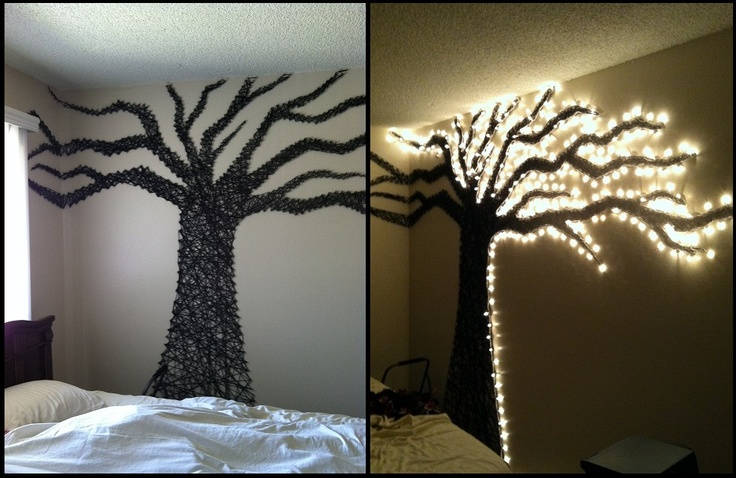Tree Wall Art with Lights