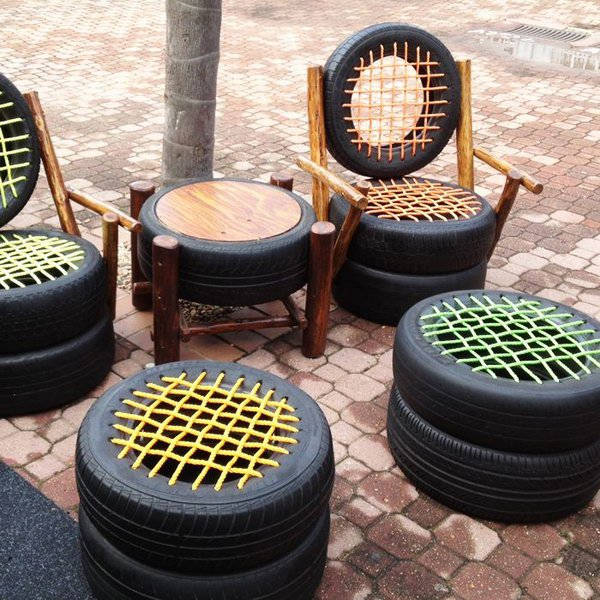 Seats Made from Old Tires