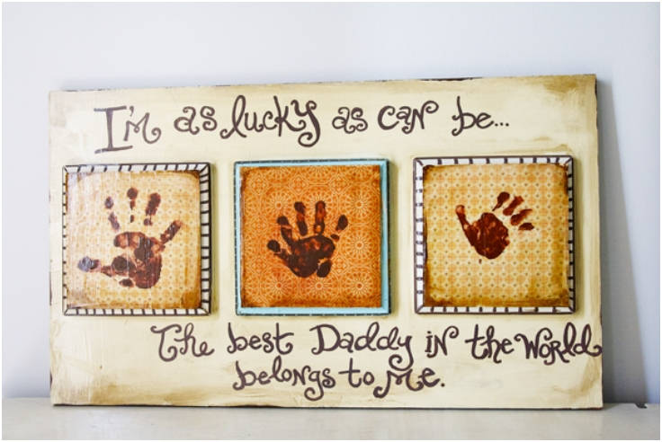 Wall Handprint Father’s Day Art