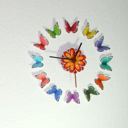 Beautiful Butterfly Clock