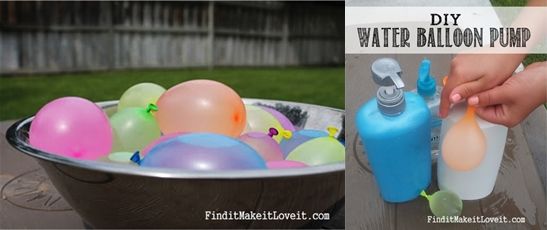 Homemade water balloon pump