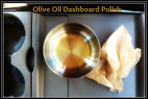 Dashboard polish with olive oil