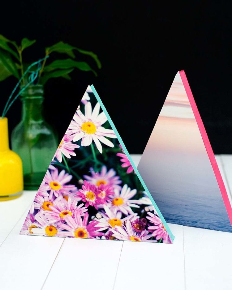 Neon Triangle Picture Frames