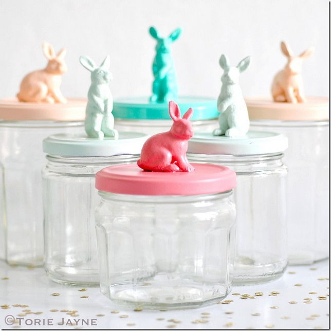 Bunny Topped Jars