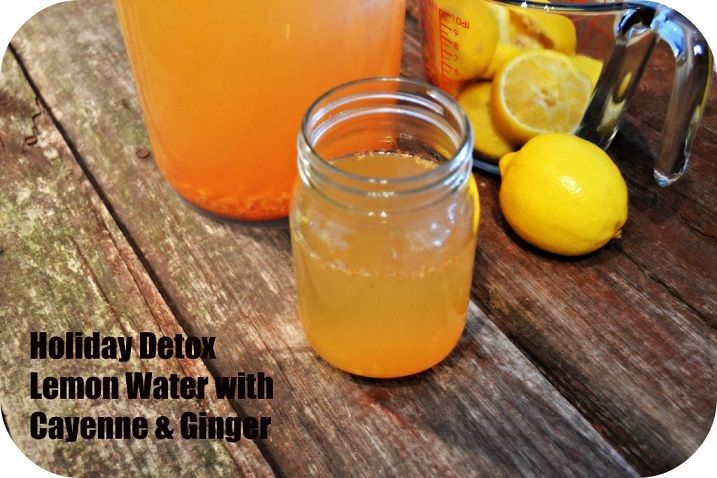Lemon Cayenne Ginger Detox Water