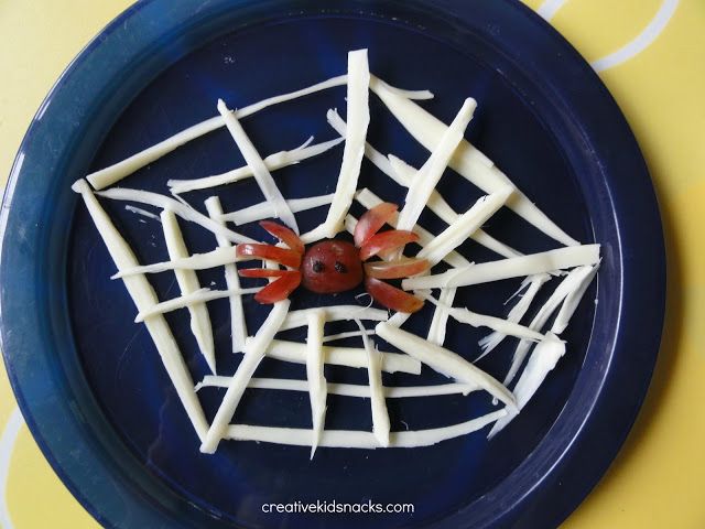 Cheesy Spider Web Snack