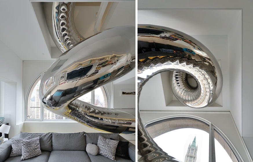Giant Twirly Stainless Steel Slide