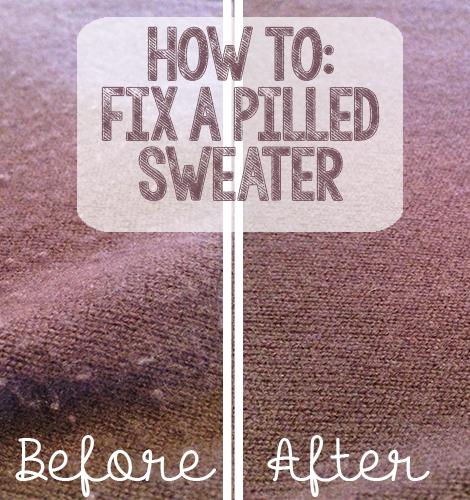 How to Fix a Pilled Sweater