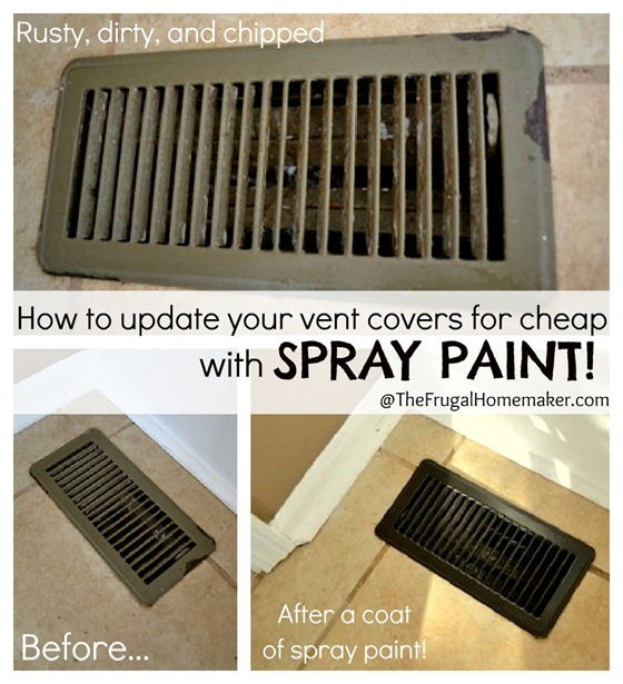 Update your vent covers with spray paint