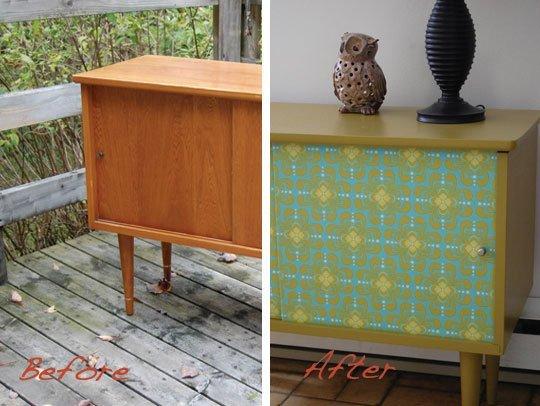 Using Fabric To Transform A Cabinet