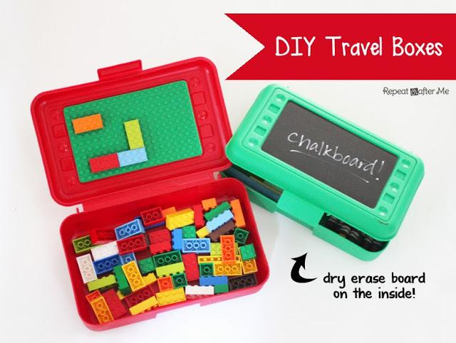 LEGO and Art Travel Boxes