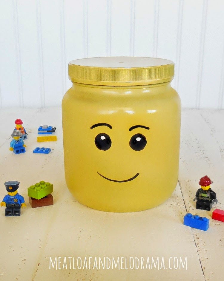 Lego Head Storage Container