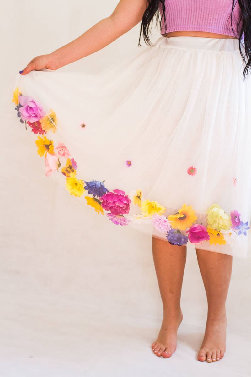 Flower Tulle Skirt
