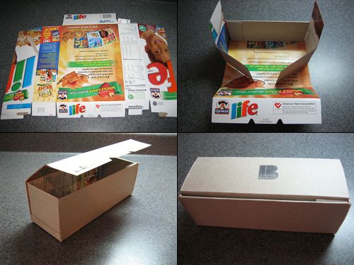 Gift Box out of Cereal Boxes