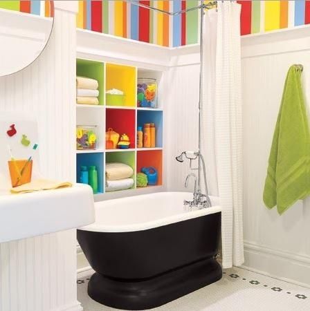 Make it Colorful for Kids' Bathroom