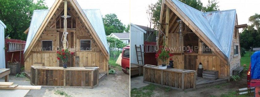 Skid Shack From Reclaimed Wood