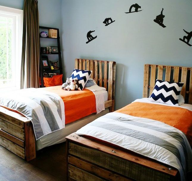 Pallet Twin Beds