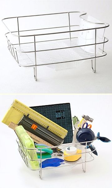 Dish-Drying Rack Can be Used as Tool Corral