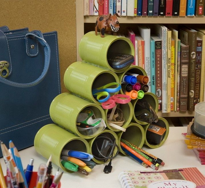 Stack Up Can Desk Organizer