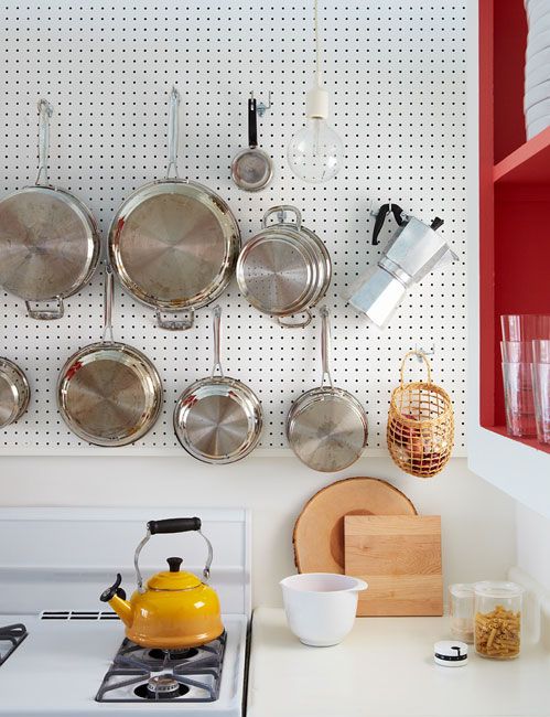 Pegboards in the Kitchen