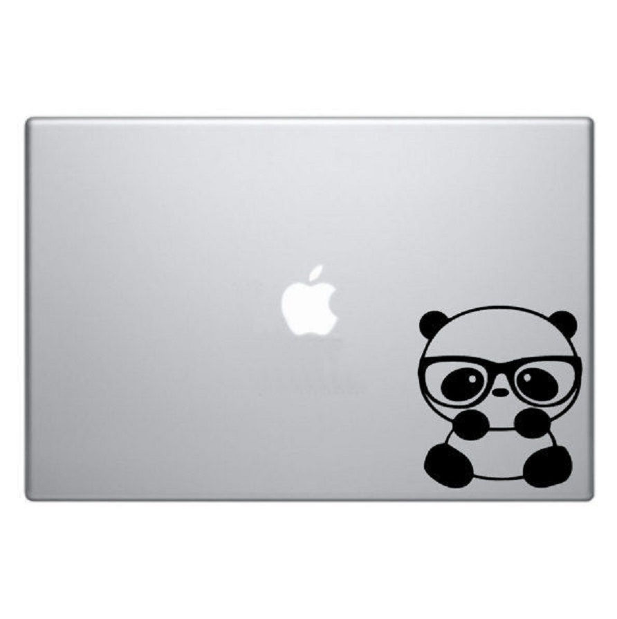 Nerdy Panda Macbook Decal