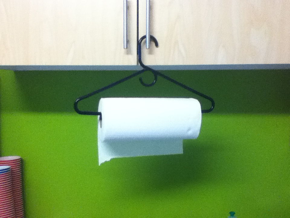 Easy Paper Towel Hanger