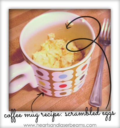 Coffee Mug Scrambled Eggs