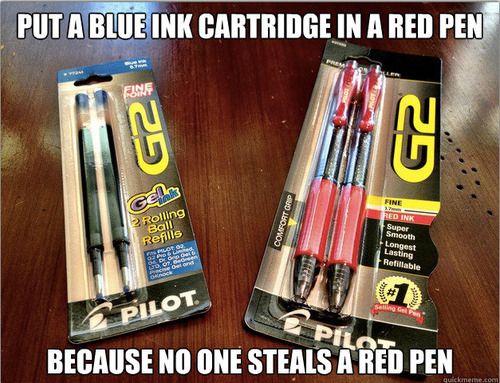 No one wants your crappy red pen