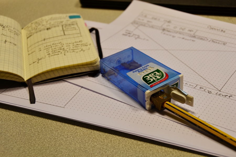Use a tic tac box as a pencil sharpener cover