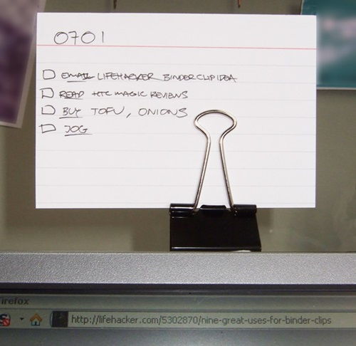 Make a Document Holder With A Single Binder Clip