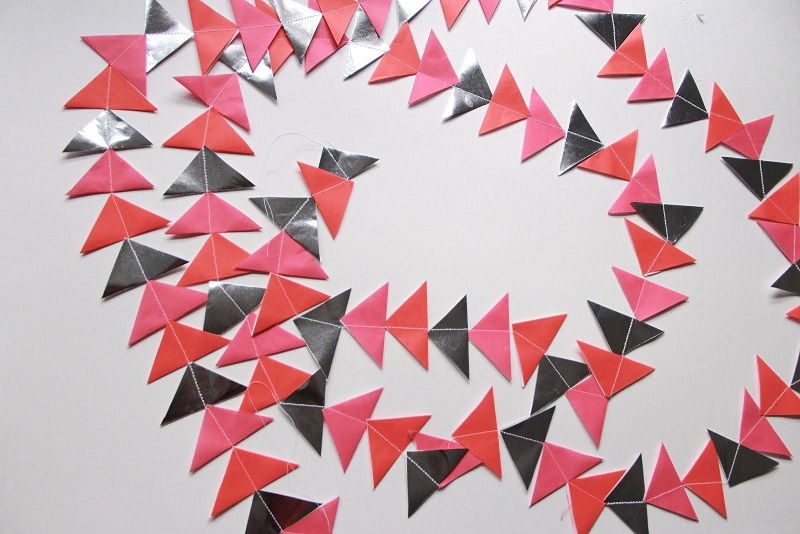 Paper Triangles Garland