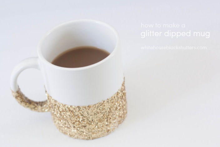 Glitter Dipped Coffee Mug
