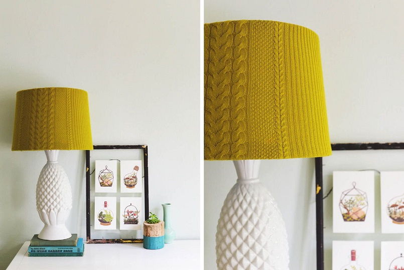 Cable Knit Lampshade