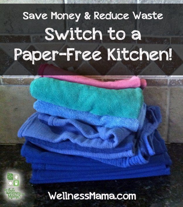 Replace your paper towels with microfiber cloths