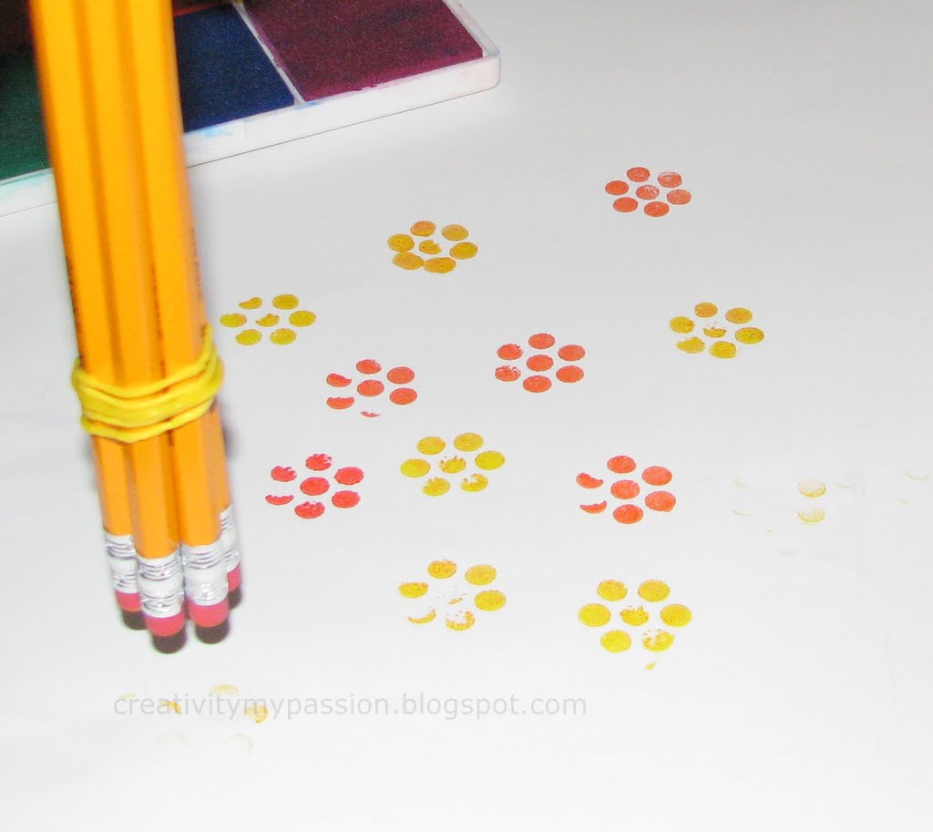 Bundle Pencil Eraser Stamping